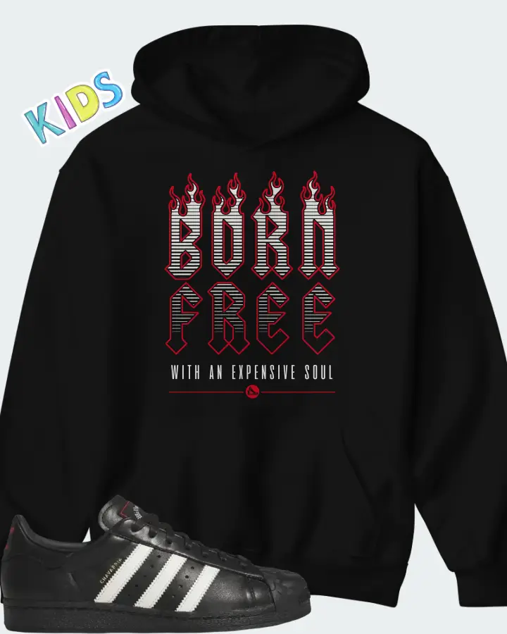 Willy Chavarria x adidas Superstar Core Black Off White Matching Kid's Hoodie