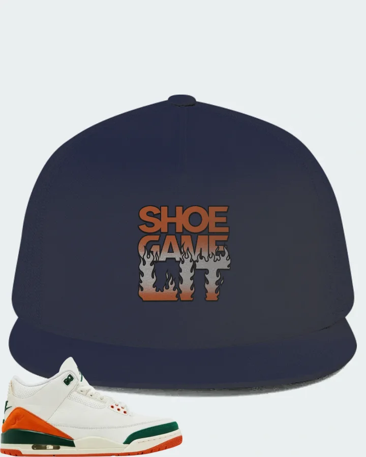 SoleFly x Air Jordan 3 Miami Sneaker Matching Navy Hat - Shoe Game Lit Refreshed