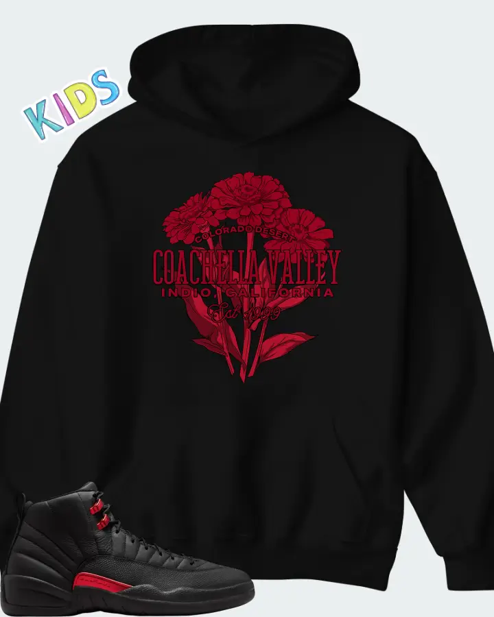 Air Jordan 12 Retro Bloodline Matching Kid's Hoodie