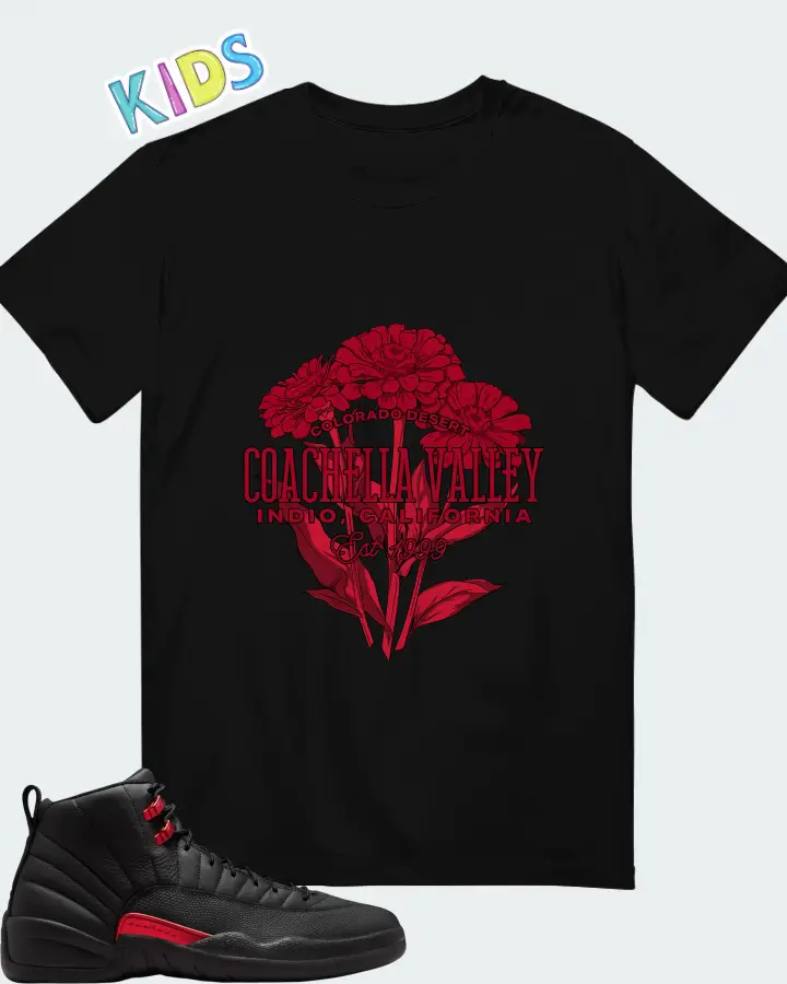 Air Jordan 12 Retro Bloodline Matching Kid's T-Shirt