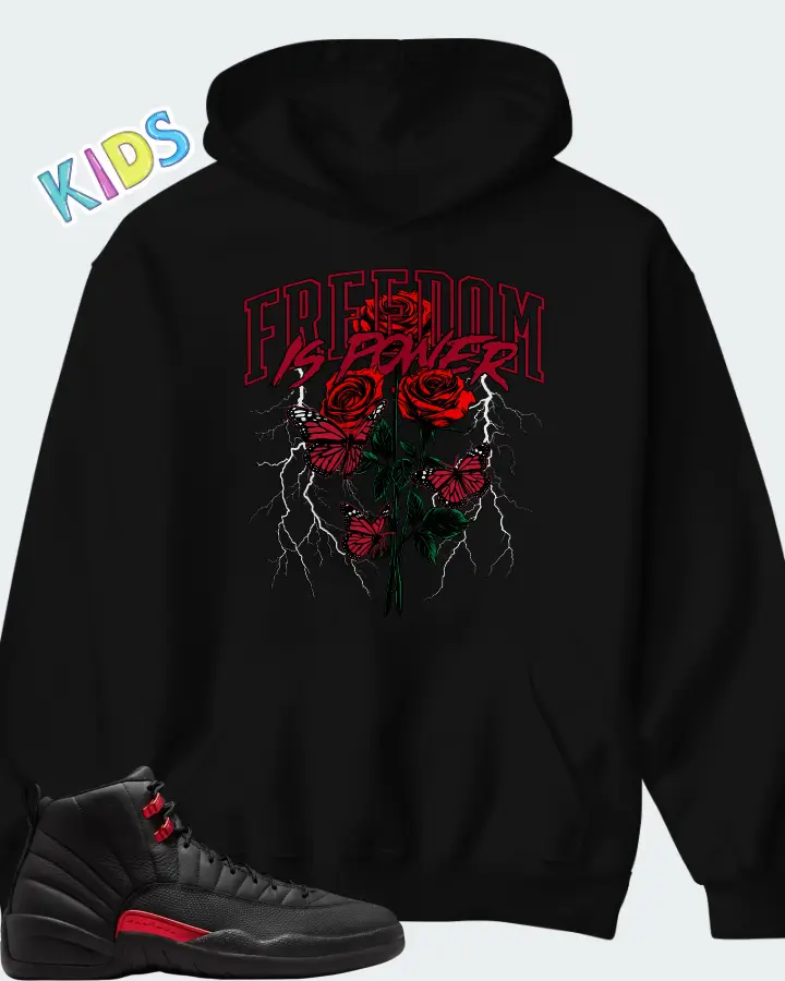 Air Jordan 12 Retro Bloodline Matching Kid's Hoodie