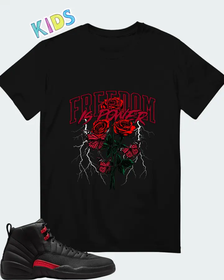 Air Jordan 12 Retro Bloodline Matching Kid's T-Shirt