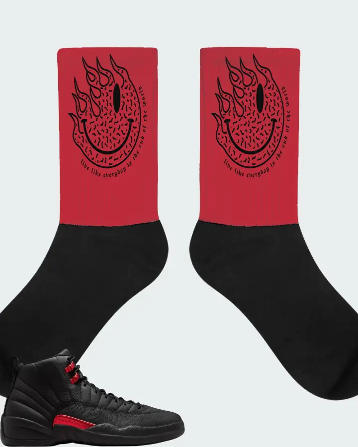 Air Jordan 12 Retro Bloodline Matching Socks