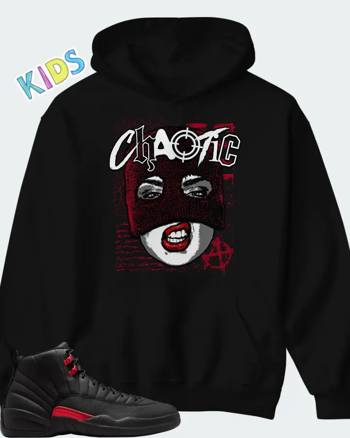 Air Jordan 12 Retro Bloodline Matching Kid's Hoodie