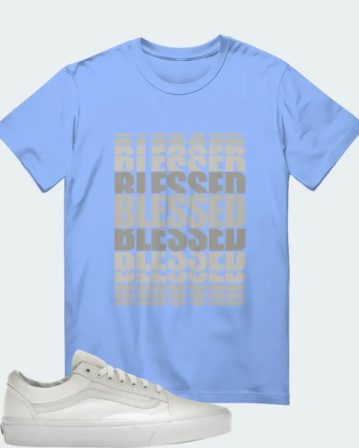 Vans Old Skool Sneaker Matching T-Shirt - BLESSED Many Times