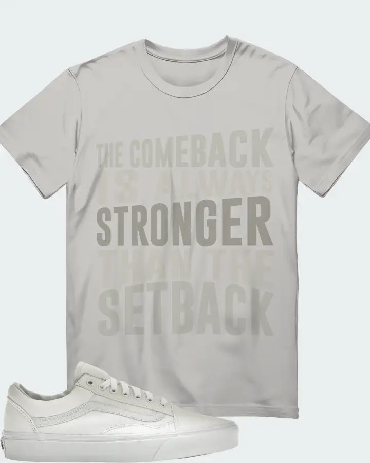 Vans Old Skool Sneaker Matching Grey T-Shirt - The Comeback