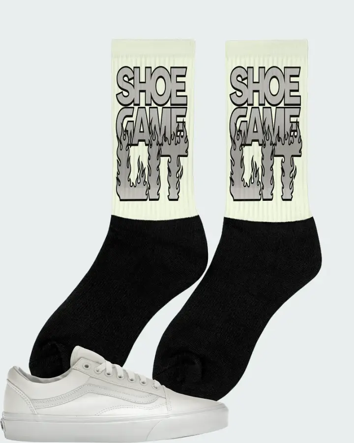 Vans Old Skool Sneaker Matching Citron Socks (Shoe Game Lit Refreshed) - View 3