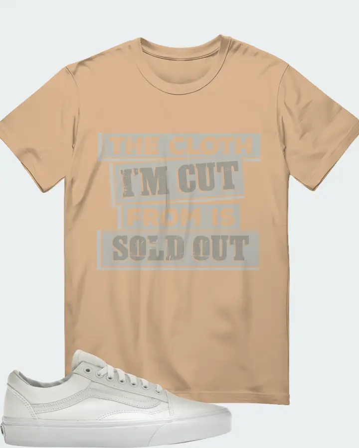 Vans Old Skool Sneaker Matching Cream T-Shirt - The Cloth I'm Cut From Refreshed