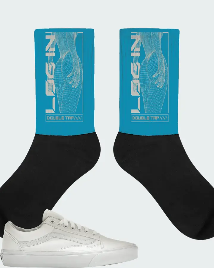 Socks in Aqua