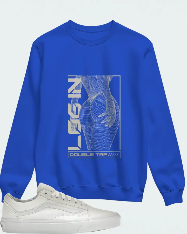 Sweatshirt in Royal Blue