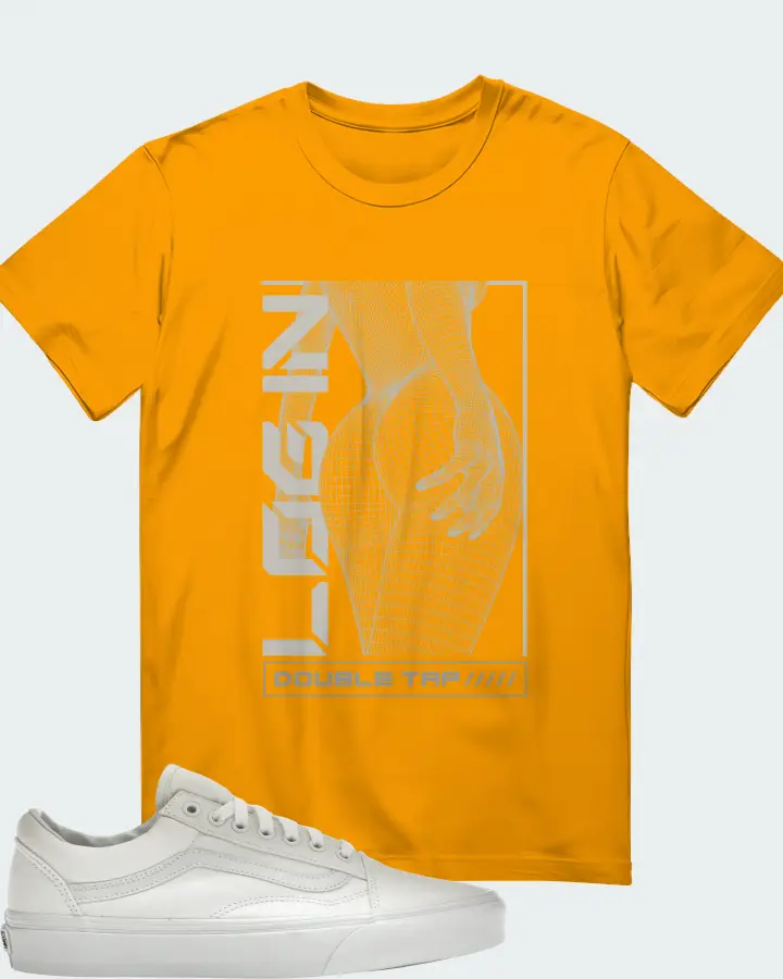 Vans Old Skool Sneaker Matching Gold T-Shirt (LOGIN) - View 1