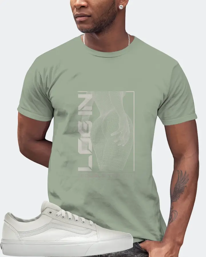 Vans Old Skool Sneaker Matching Sage T-Shirt (LOGIN) - View 2