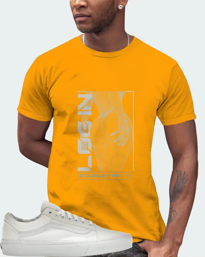 Vans Old Skool Sneaker Matching Gold T-Shirt (LOGIN) - View 2