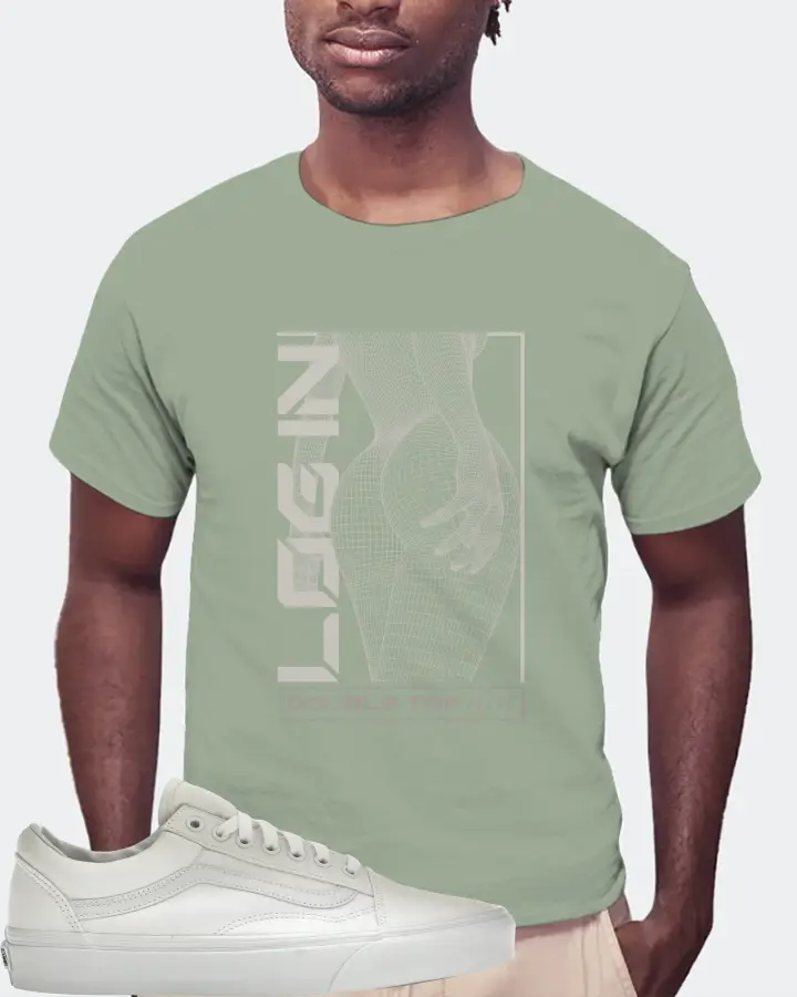 Vans Old Skool Sneaker Matching Sage T-Shirt (LOGIN) - View 4