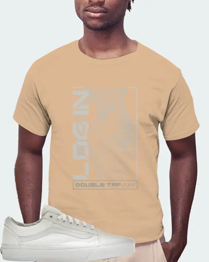 Vans Old Skool Sneaker Matching Cream T-Shirt (LOGIN) - View 4