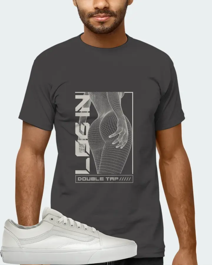 Vans Old Skool Sneaker Matching Dark Grey T-Shirt (LOGIN) - View 6