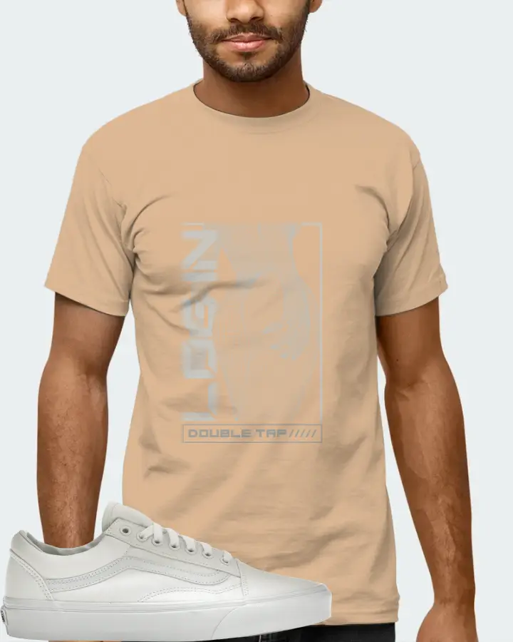 Vans Old Skool Sneaker Matching Cream T-Shirt (LOGIN) - View 6