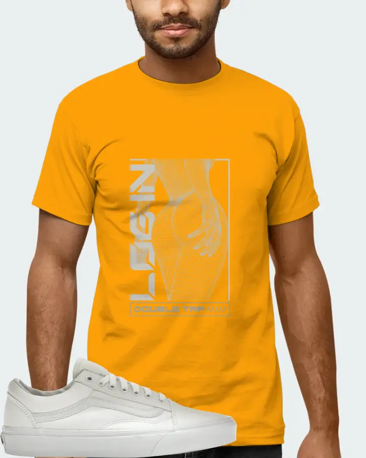Vans Old Skool Sneaker Matching Gold T-Shirt (LOGIN) - View 6