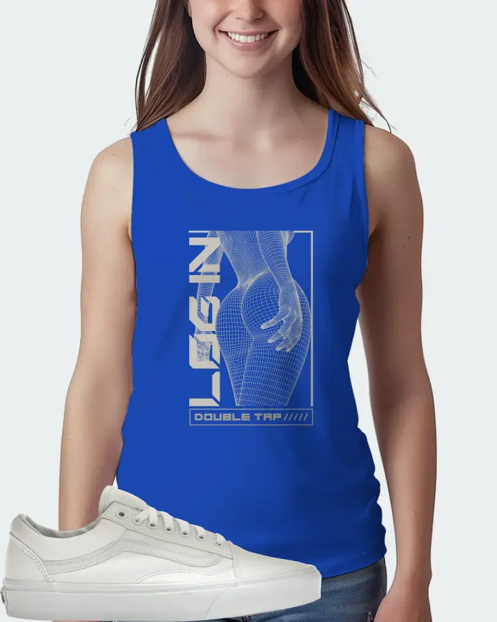 Vans Old Skool Sneaker Matching Royal Blue Tank Top (LOGIN) - View 5