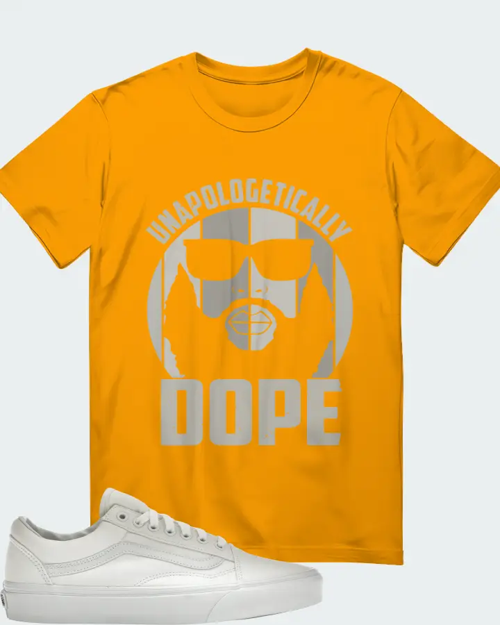 Vans Old Skool Sneaker Matching Gold T-Shirt - UNAPOLOGETICALLY DOPE Man