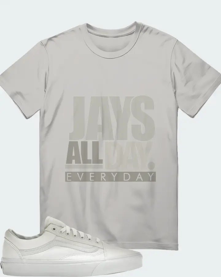 Vans Old Skool Sneaker Matching Grey T-Shirt - Jays All Day