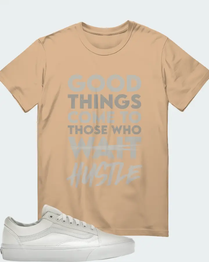 Vans Old Skool Sneaker Matching Cream T-Shirt - Good Things Come