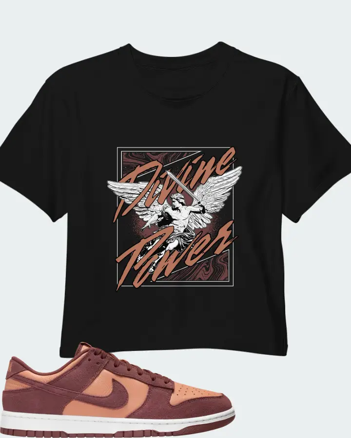 Nike Dunk Low SE Amber Brown Matching Crop Top