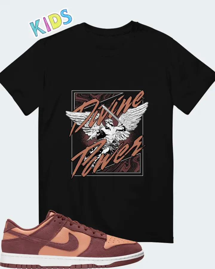 Nike Dunk Low SE Amber Brown Matching Kid's T-Shirt