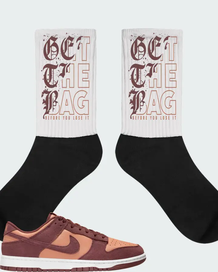 Nike Dunk Low SE Amber Brown Matching Socks
