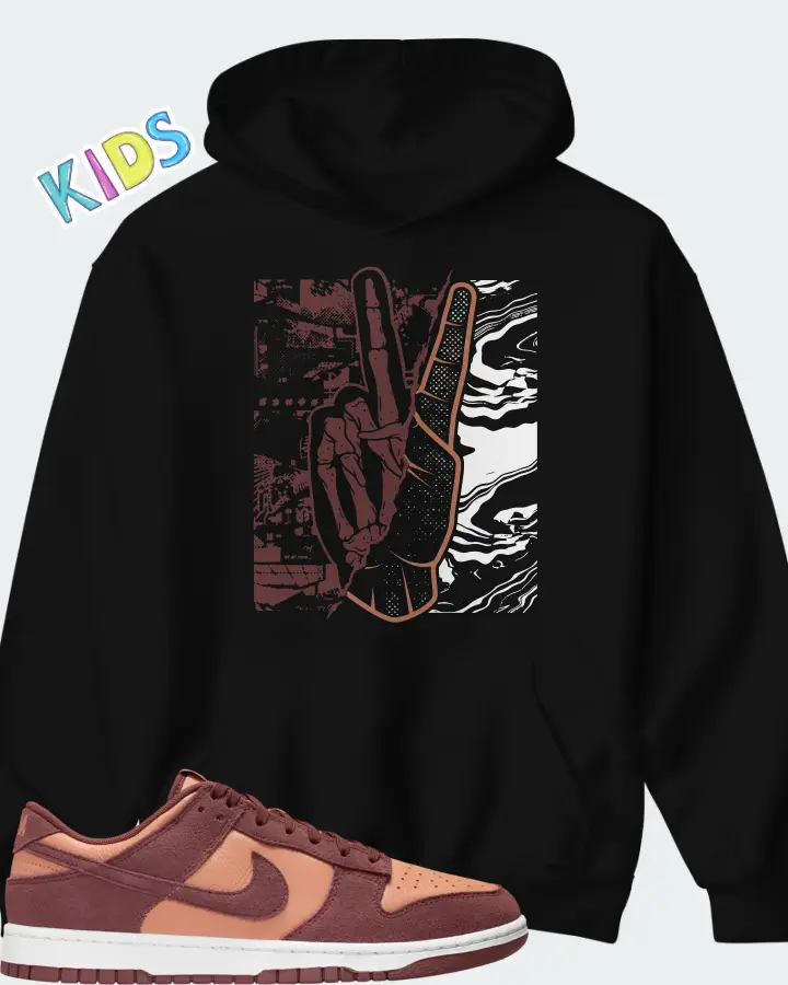 Nike Dunk Low SE Amber Brown Matching Kid's Hoodie