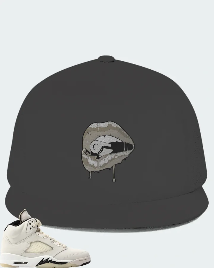 Jordan 5 Retro SE Sail Sneaker Matching Dark Grey Hat - Kiss of Death