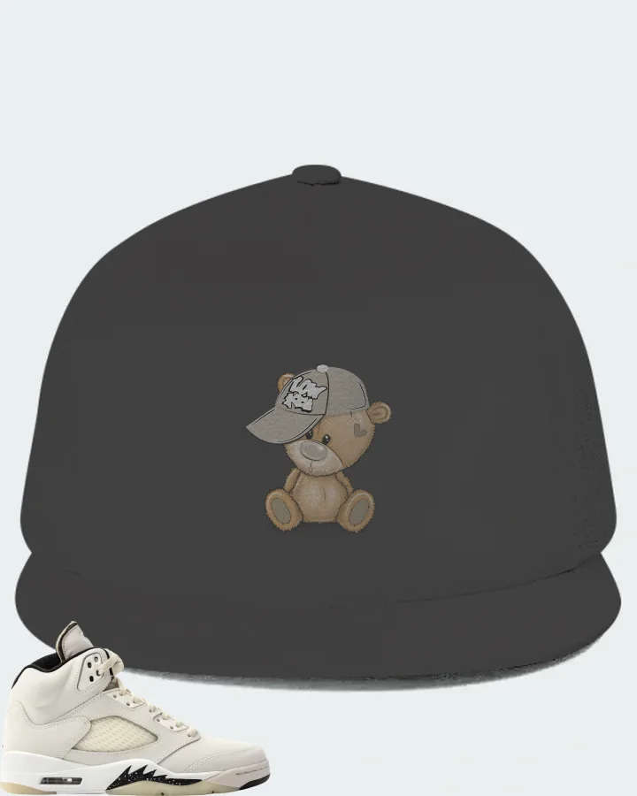 Jordan 5 Retro SE Sail Sneaker Matching Dark Grey Hat - LOW KEY BEAR