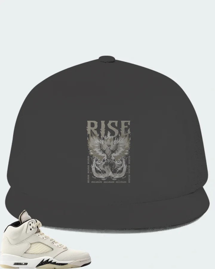 Jordan 5 Retro SE Sail Sneaker Matching Dark Grey Hat - RISE
