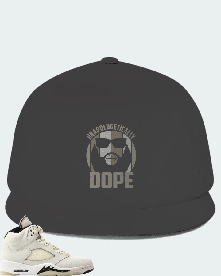 Jordan 5 Retro SE Sail Sneaker Matching Dark Grey Hat - UNAPOLOGETICALLY DOPE Man