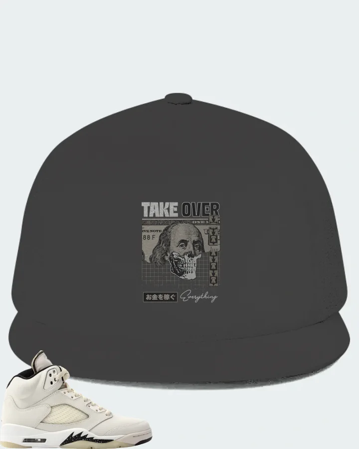 Jordan 5 Retro SE Sail Sneaker Matching Dark Grey Hat - Take Over