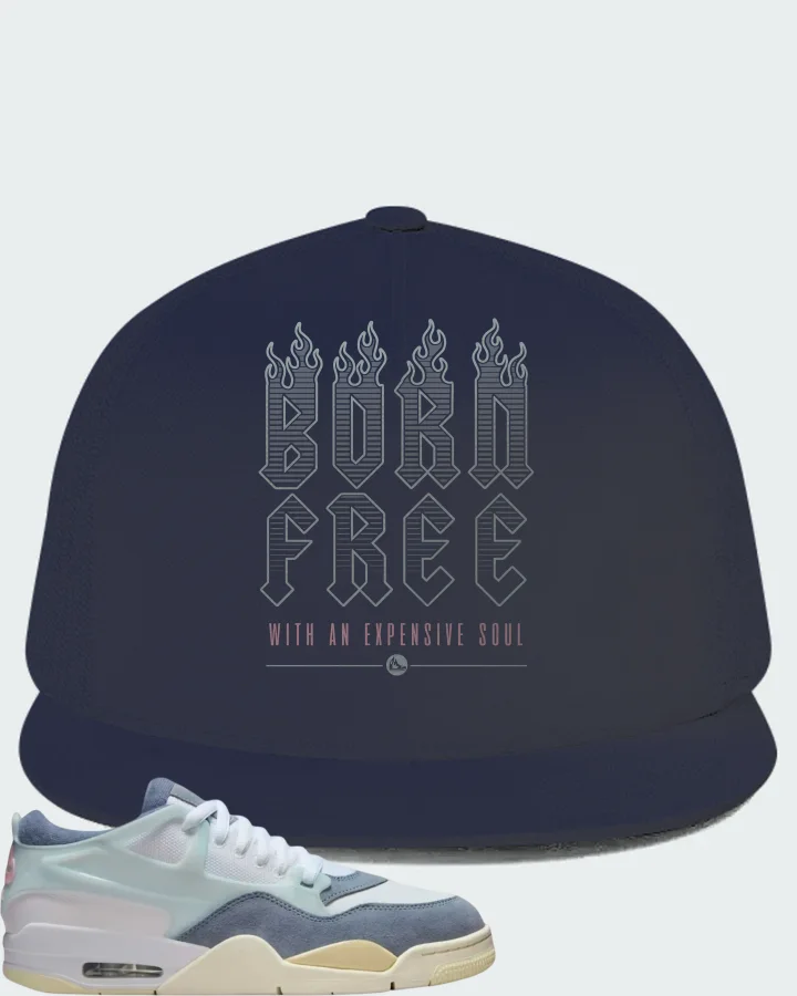 Air Jordan 4 RM Diffused Blue Ashen Slate Matching Hat