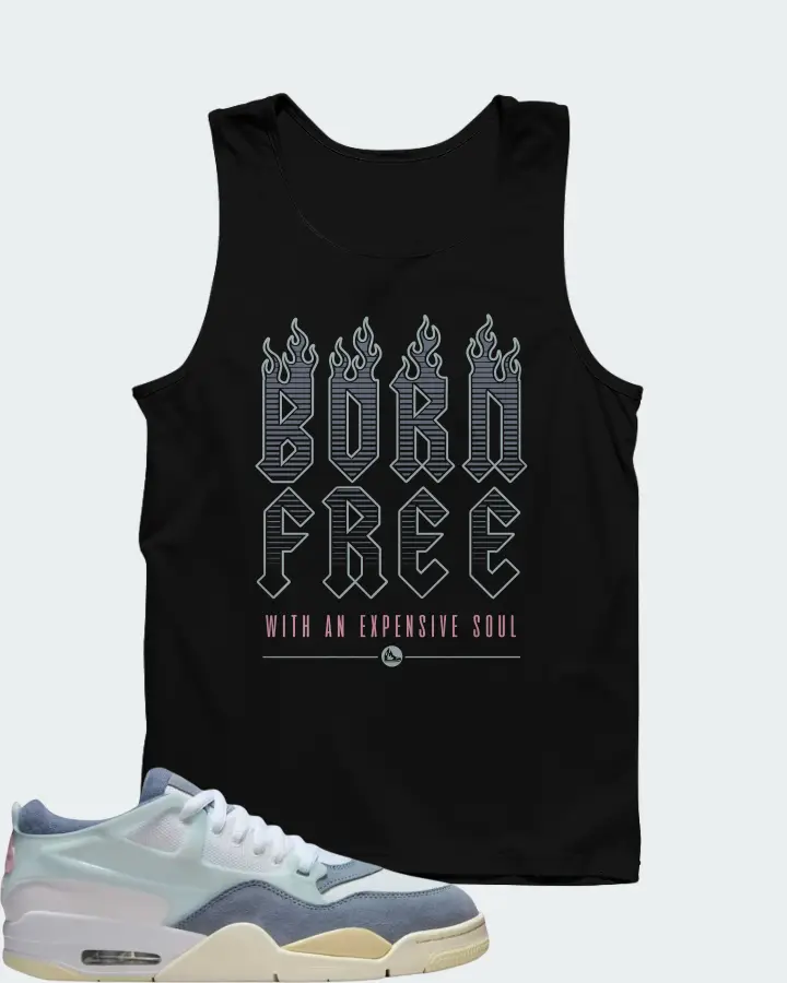 Air Jordan 4 RM Diffused Blue Ashen Slate Matching Tank Top