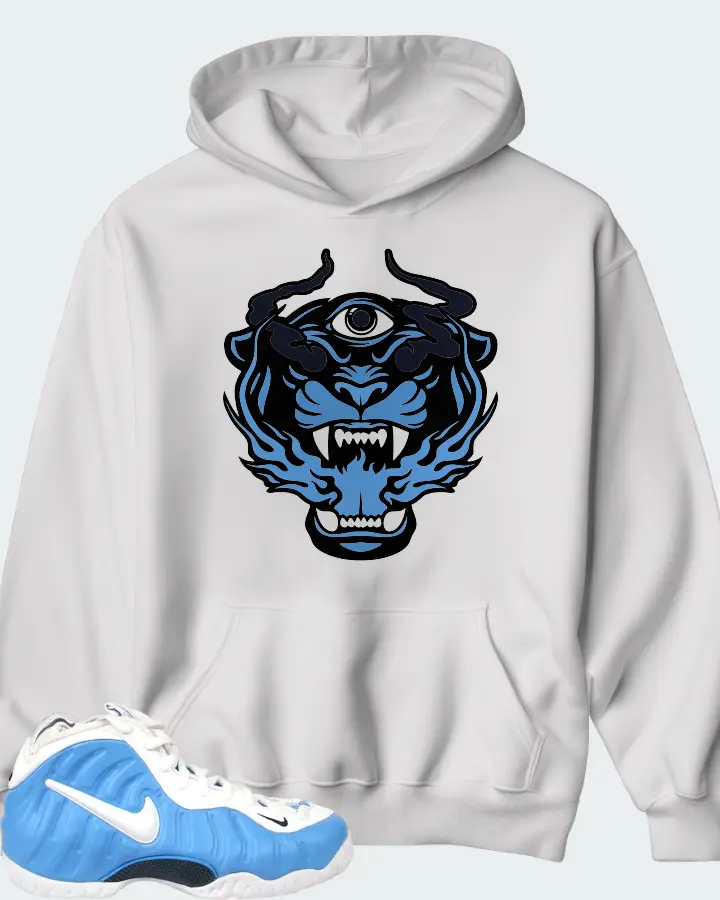 Nike Air Foamposite Pro University Blue Matching Hoodie