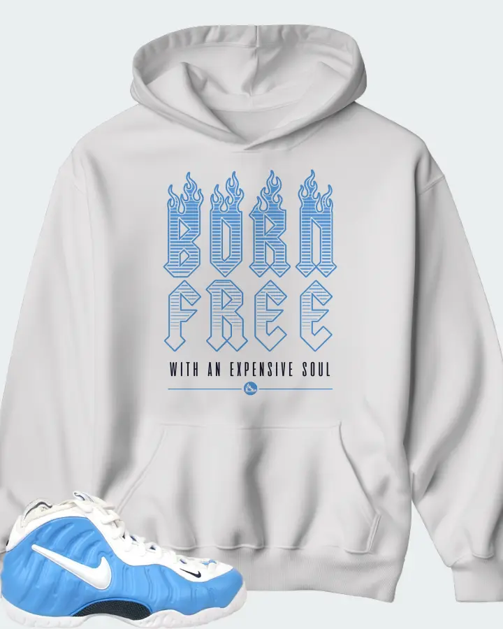 Nike Air Foamposite Pro University Blue Matching Hoodie