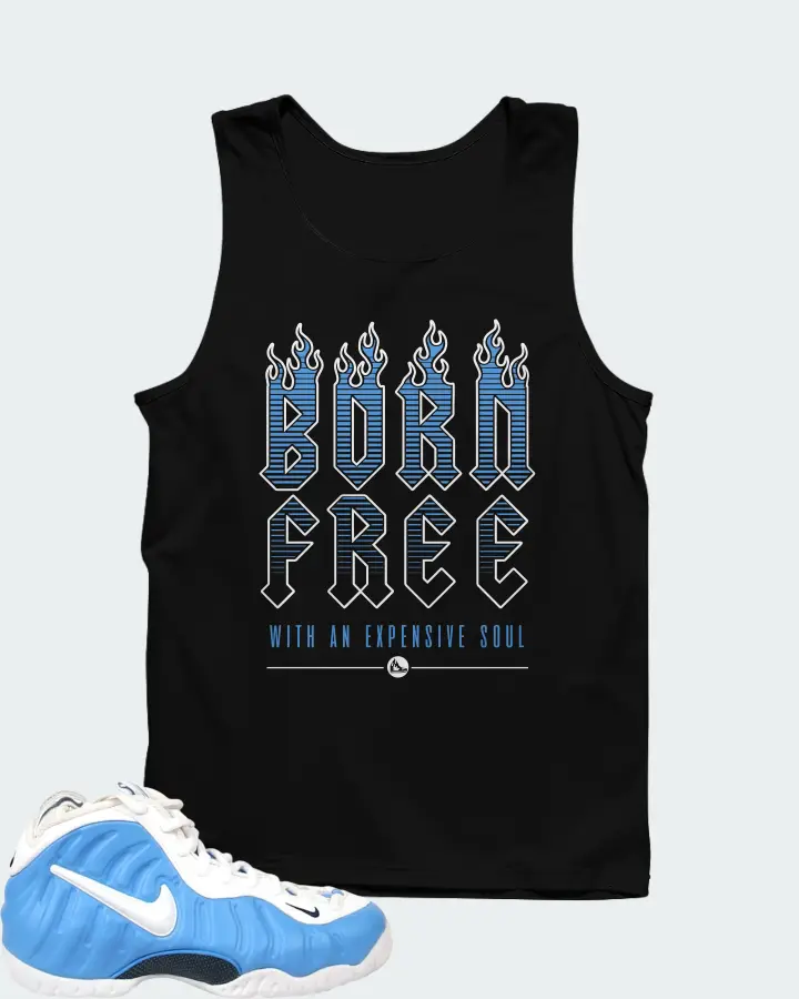 Nike Air Foamposite Pro University Blue Matching Tank Top