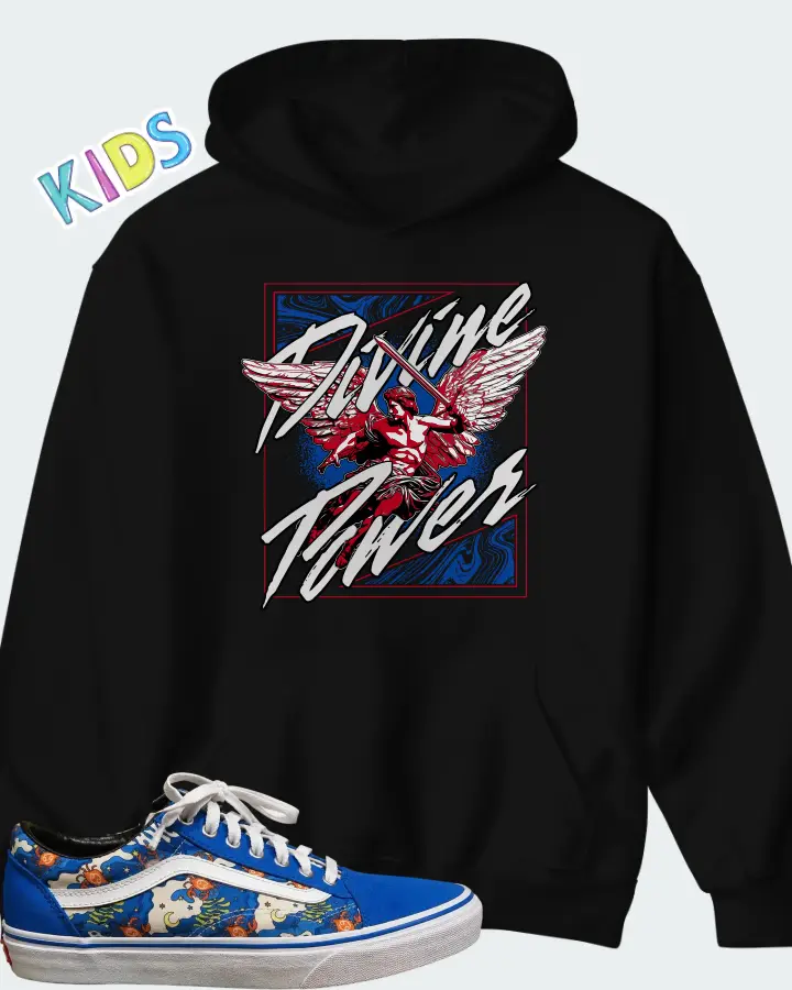 Vans Old Skool Blue Matching Kid's Hoodie