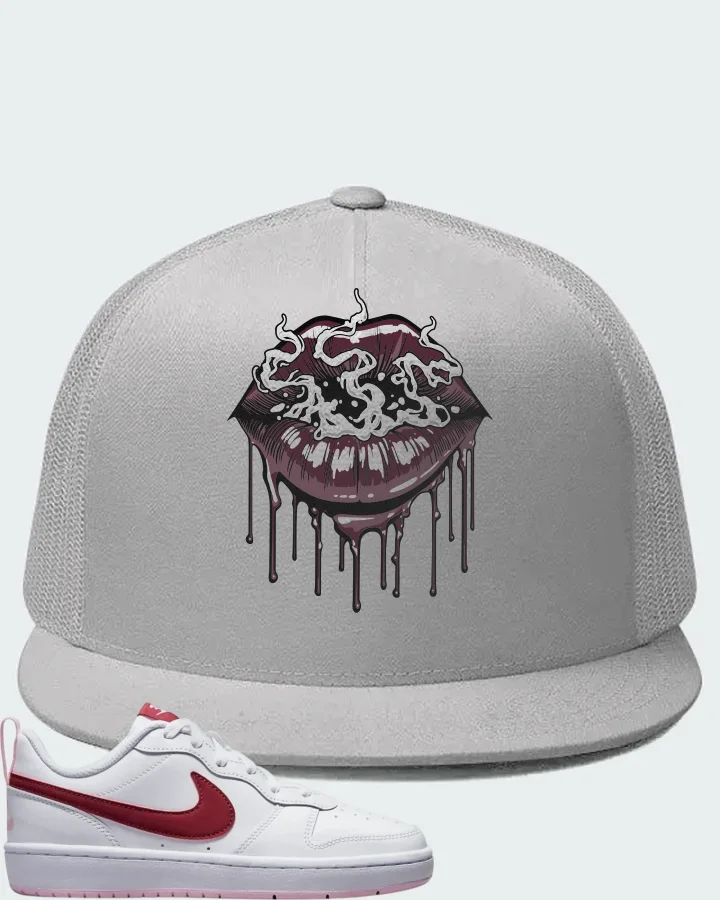 Nike Court Borough Low 2 White Dark Beetroot Matching Hat