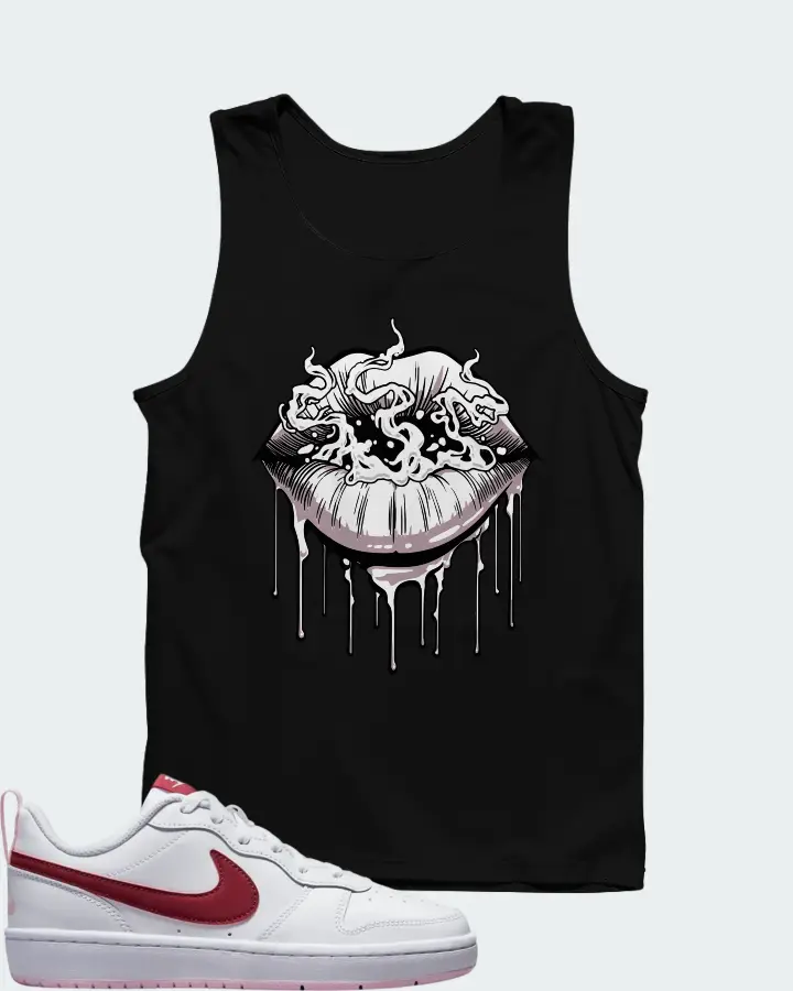 Nike Court Borough Low 2 White Dark Beetroot Matching Tank Top