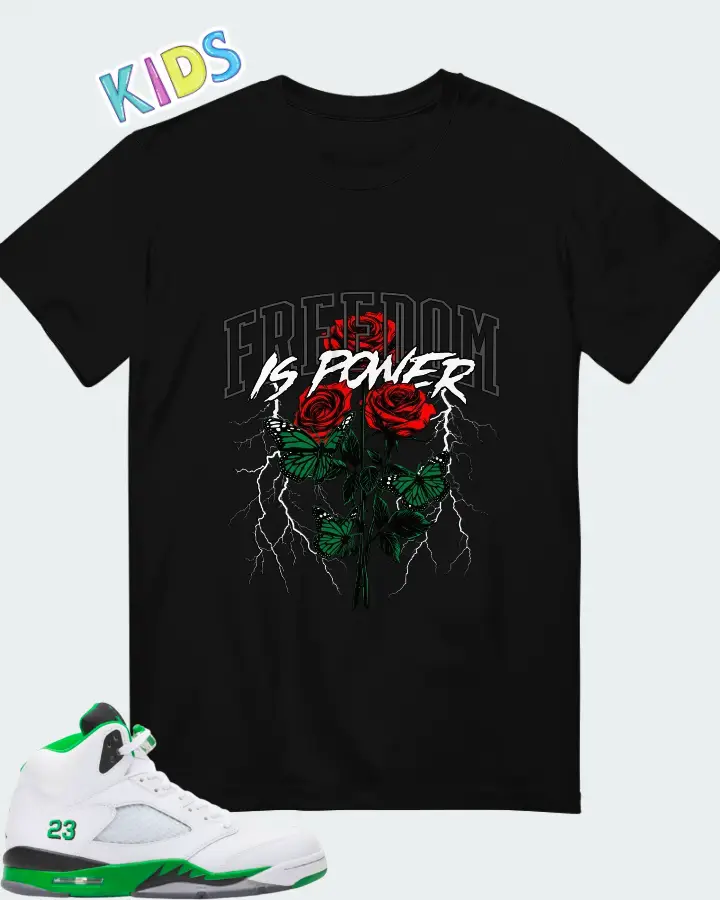 Air Jordan 5 Lucky Green Matching Kid's T-Shirt