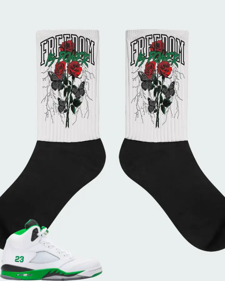Air Jordan 5 Lucky Green Matching Socks
