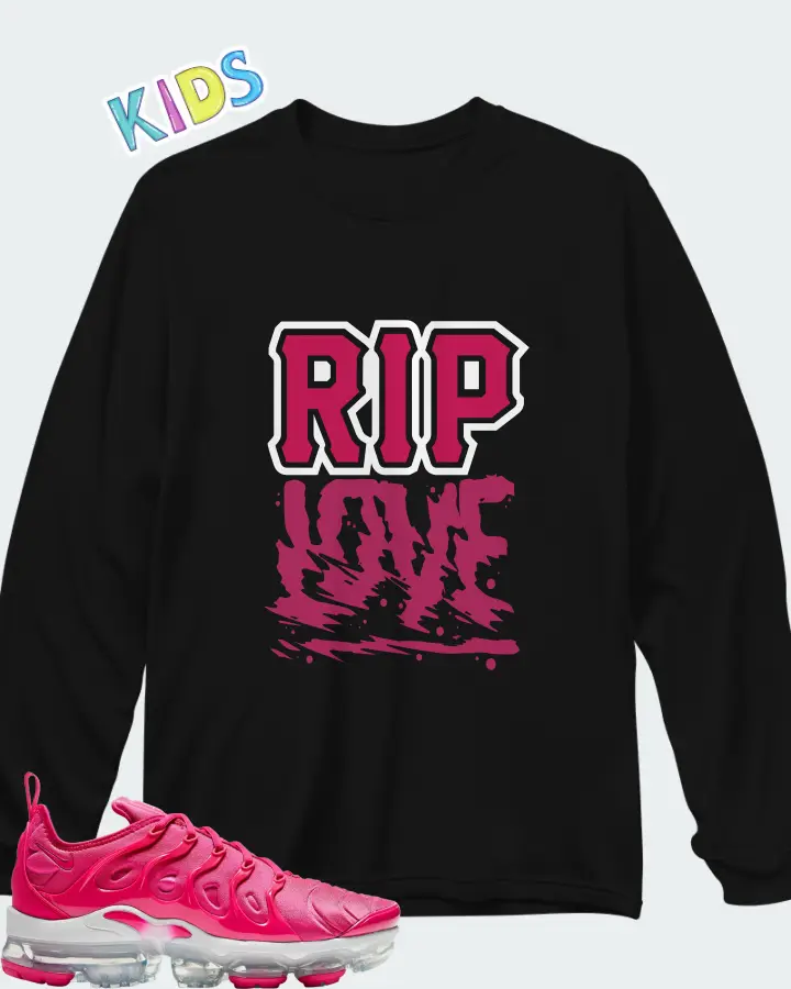 Nike Air VaporMax Plus Fireberry (Women's) Matching Kid's Long Sleeve T-Shirt