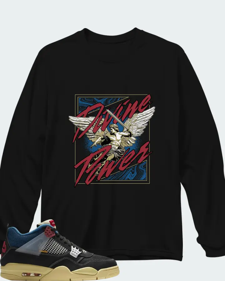 Union LA x Air Jordan 4 Retro Off Noir Matching Long Sleeve T-Shirt