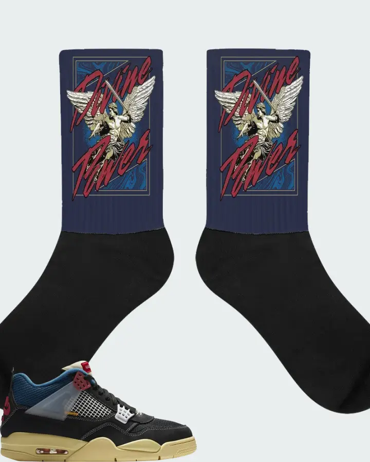 Union LA x Air Jordan 4 Retro Off Noir Matching Socks
