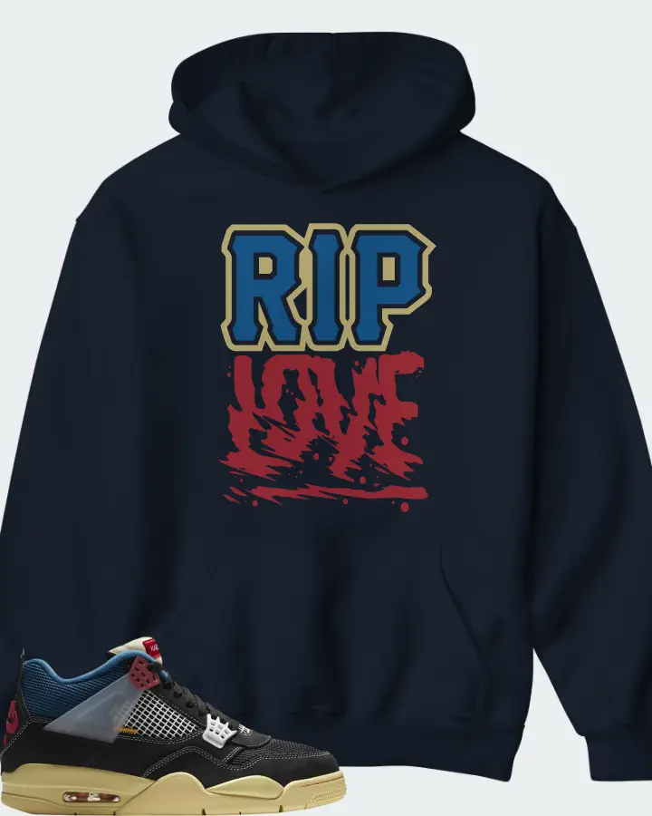 Union LA x Air Jordan 4 Retro Off Noir Matching Hoodie