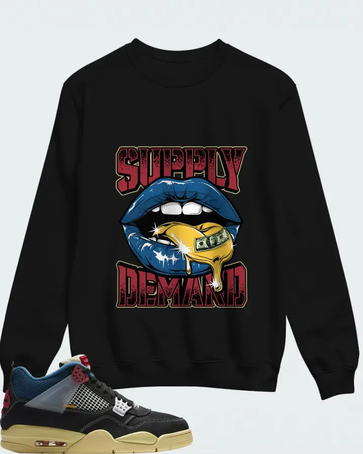 Union LA x Air Jordan 4 Retro Off Noir Matching Sweatshirt